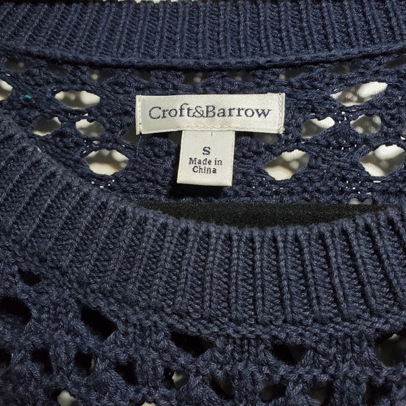 Croft & Barrow | Dark Blue Knitted Sweater - Picture 2 of 3